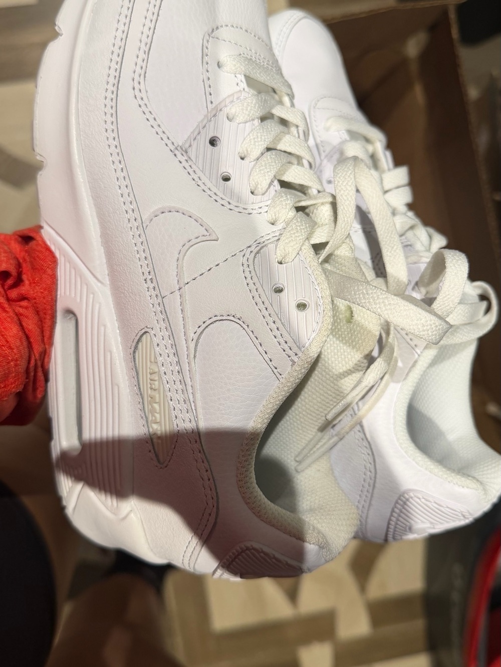 Nike White Leather Kids' Sneakers - Clean Lace-Up Design